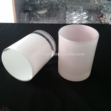 Frosted Votive Glass Candle Holder