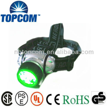 18+2 green led and red led headlamp