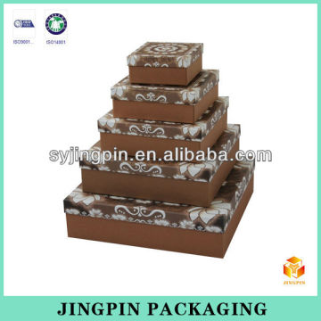 wholesale plaid design nested paper gift box