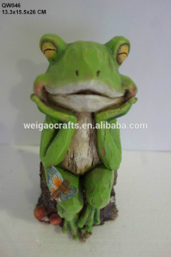 resin frog animal decoration animal frog polyresin frog
