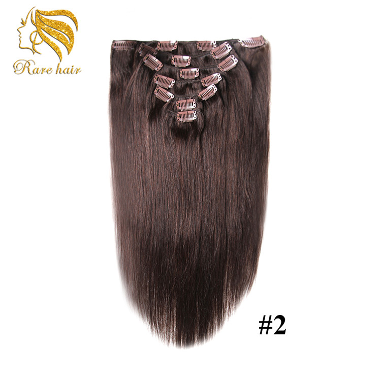 Xuchang Factory High Quality Wholesale Colored Clip In Human Hair Extension