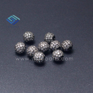 High Quality Brass Beads Zircon loose Beads Jewelry Accessories Wholesale
