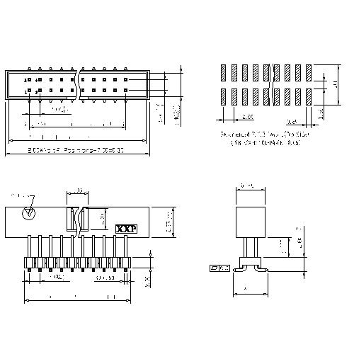 2.00mm Box Header SMT H=5.75Add Housing