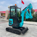 Mini escavadeira de backhoe de rastreamento com trilhas de borracha