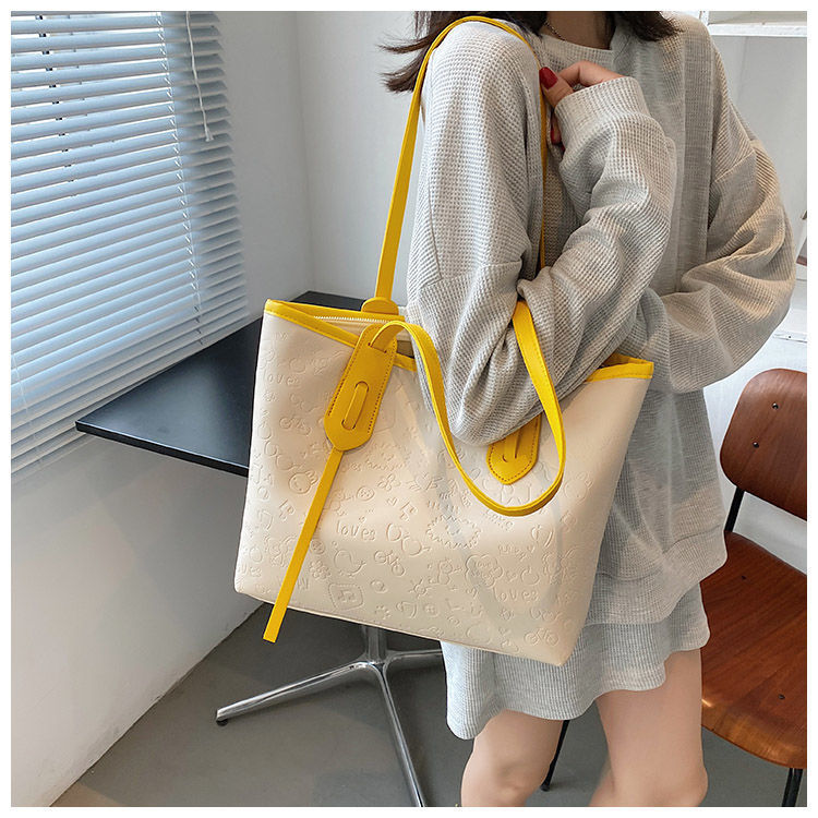 2021 Summer Women's Bag Fashion Simple Portable Large-capacity Shoulder Bag Small Fresh Student Tote Bag