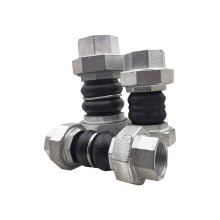 Design Union Type Screwed Threaded Connector with Rubber Bellow Expansion