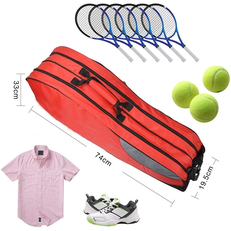 Badminton Tennis Bag Holder Cover with Shoe Compartment for Men Women Kids