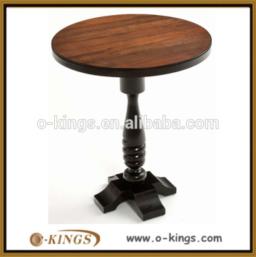 Round high bar table with one leg