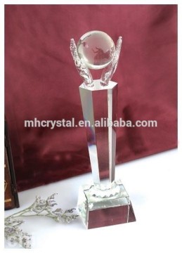Crystal Glass Globe trophy awards MH-J0607