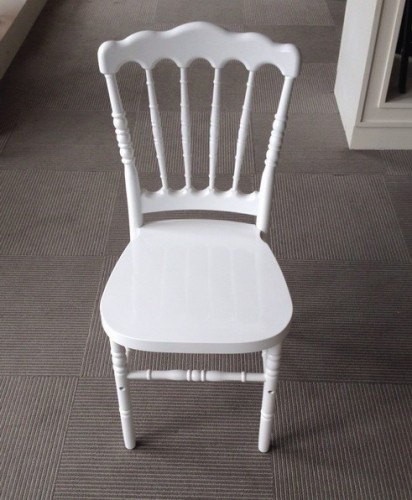 白い樹脂プラスチックのナポレオンの椅子