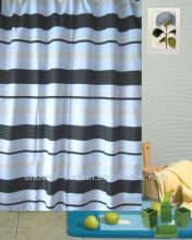 gray stripe shower curtain