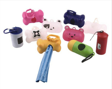 Plastic waste bag dispenser / poop bag dispenser