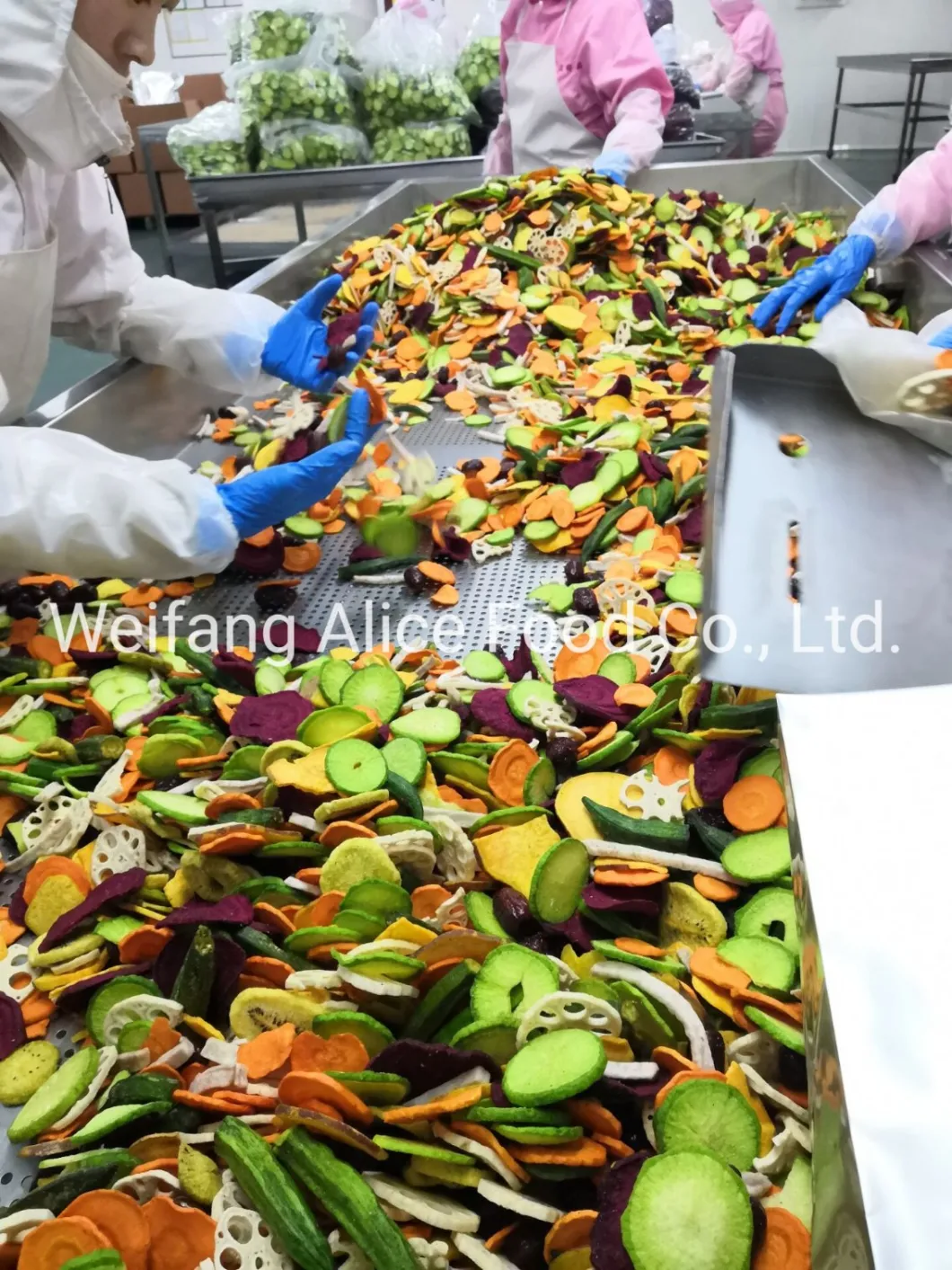 Chinese Bulk Packing Vf Vegetable Snack Vacuum Fried Carrot Chips