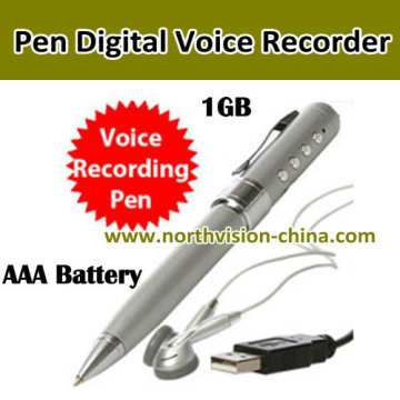 Digital Audio Recorder Pen, Long Time Recording. Recording Format/Act