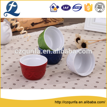 Customized food grade ceramic cupcake baking pan bake ware