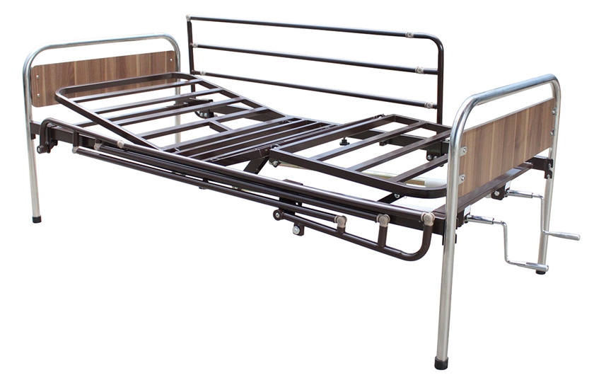Adjustable Manual Nursing Bed With 2 Cranks