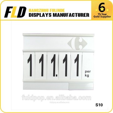 supermarket plastic price tag hanging sign board
