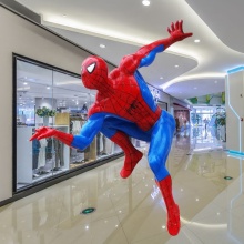 Hot sale modern fiberglass spider man statue