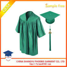 children emerald green Graduation Gowns and caps