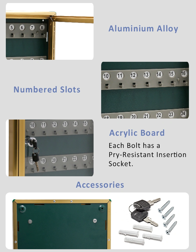 Manufacture Cheap Price Two Key Chain Cabinet Safe Key Holder Box