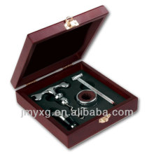 Hot selling Wooden box wine set for bar,wine accessory