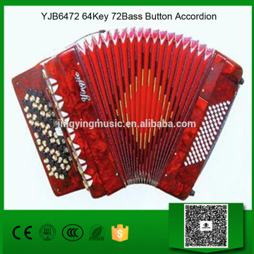 YJB6472 64Key 72Bass Button Accordion