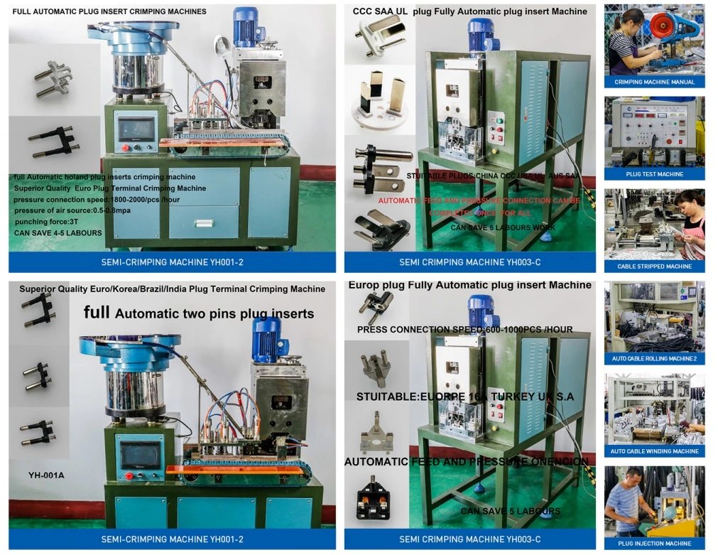 2021 New Design of Automatic Plug Insert Crimping Machine Yh009-2