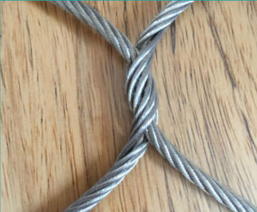 good structure 7*7 7*19 stainless steel wire rope mesh fence/woven stainless steel cable wire rope mesh