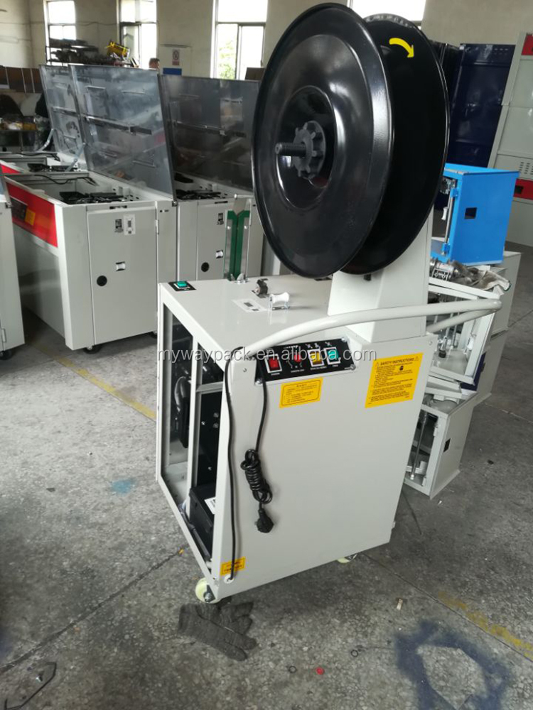 Semi Auto PP Plastic Belt Automatic Steel Pallet Strapping Machine