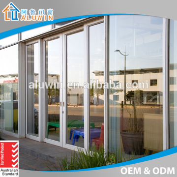 Heavy duty aluminum sliding door