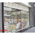 Commercial See Through Crystal Shutter Porta a battente