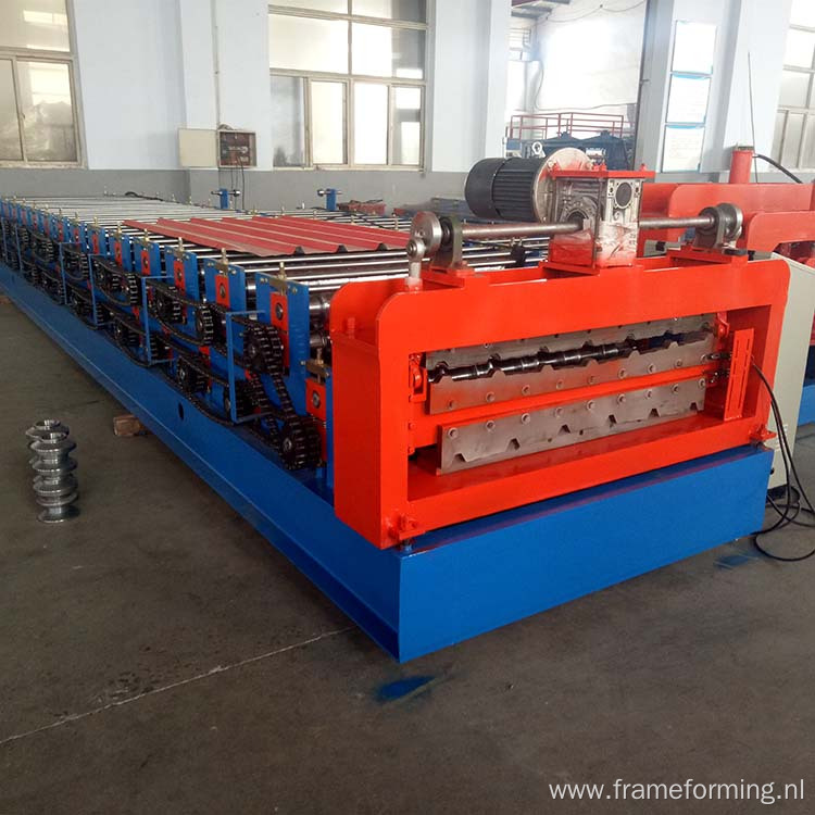 1250mm feeding width double layer roofing sheet machine