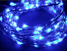 String Light LED Grow Light Silver Christmas Trees Potted Christmas Trees