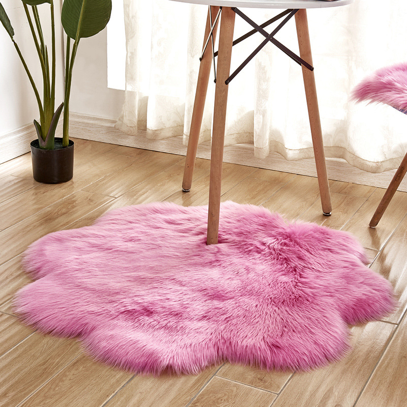 DEQI Kids Room Floor Carpets Modern Area Rugs Non-Slip Fluffy Flooring Carpet Rugs for Bedroom Living Room