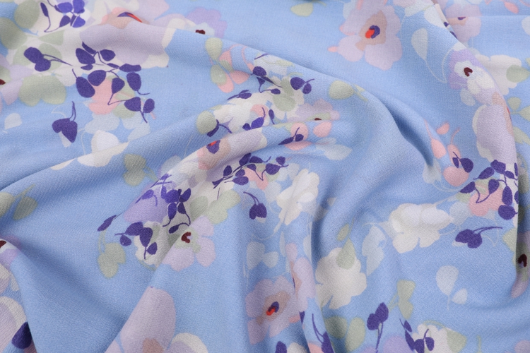 Tillverkad i China Eco Friendly Dyed Printing Clothing Crepe Tyg för skjortor