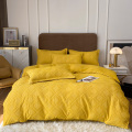 Idea de dormitorio con copete Conjunto de camas de microfibra Queen Duvetcover