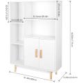 House White Bookcase With Door