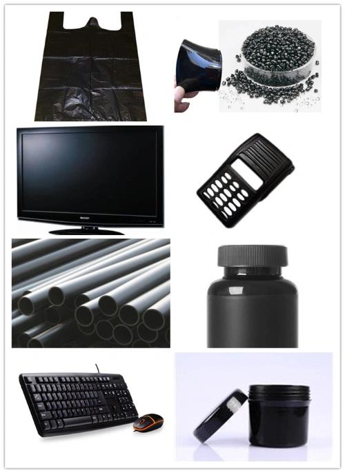 Universal Plastic Resin Carbon Black Granules with Good Pigment for Conveyor/Fiberglass/Bullet Train /Packing Material