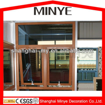 WOOD GRAIN COLOR DESIGN CASEMENT WINDOWS/WOOD GRAIN DOUBLE HUNG WINDOWS