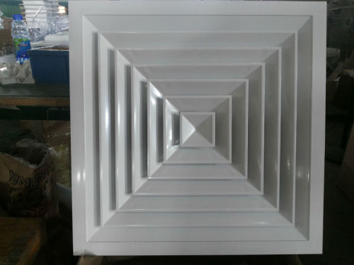 square diffuser/ weather louver