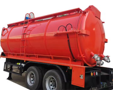 sewer drainage vacuum suction semi trailer