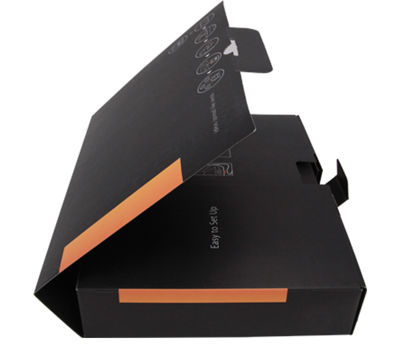 Newly Designed Black Kraft Paper Packaging Box 