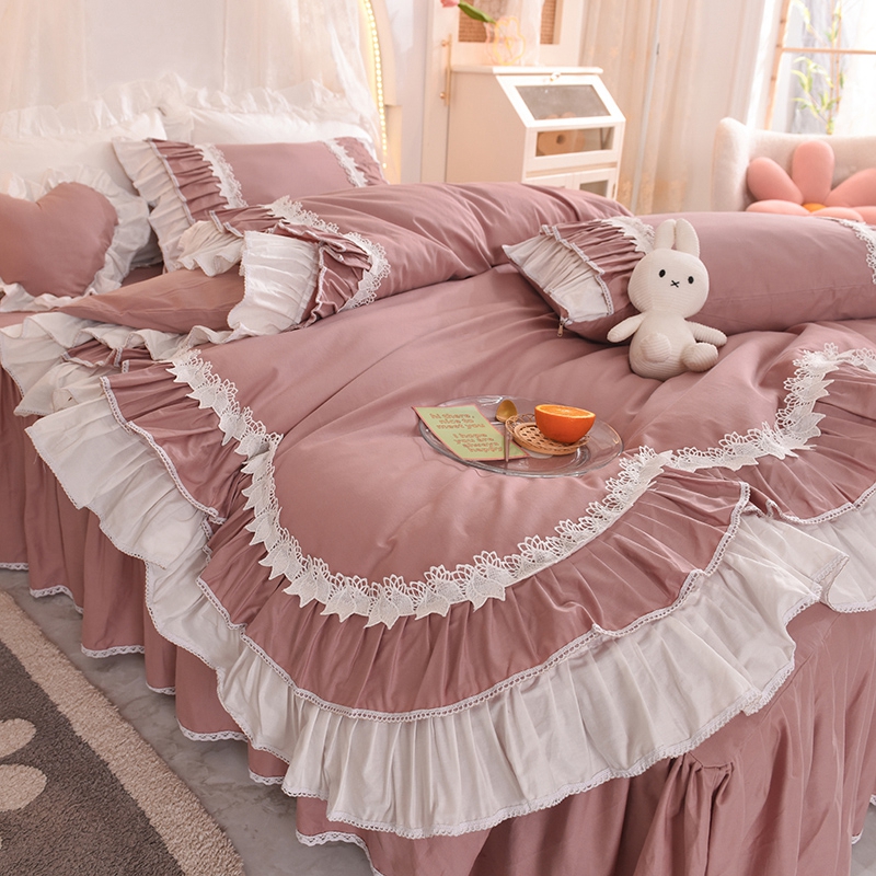 King Rendah Moq Harga Murah Bedcover Skirt Set