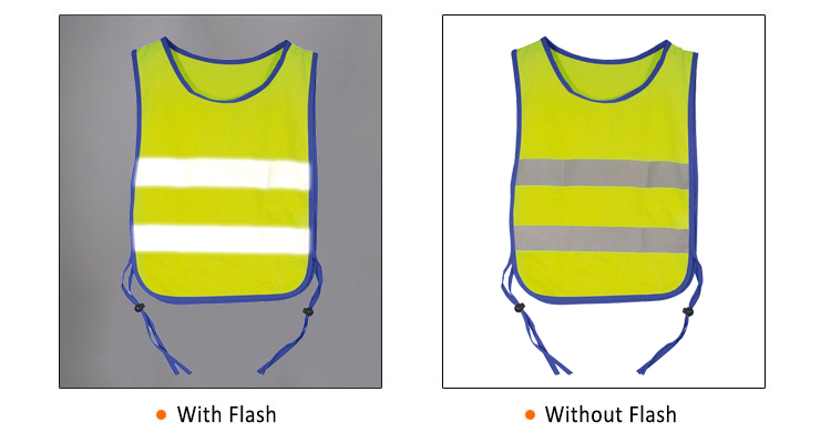 High visibility yellow security safety running vest