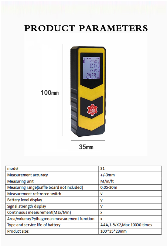 Mini Laser Meter S1 4