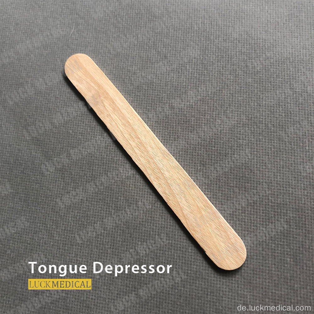 Einweg -Holzzunge Depressor