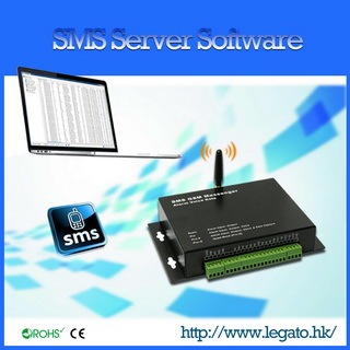 SMS alert data logger with Server Software