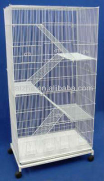 4-Layer Ladders Metal Chinchilla Cage, Metal Ferret Cage, Hamster Cage