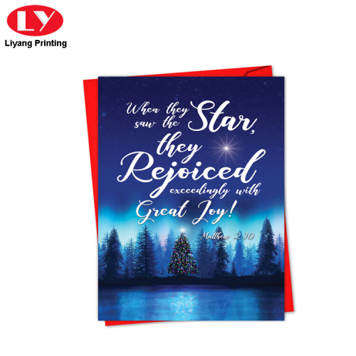 Merry Christmas Gift Card Printing Dengan Desain Kustom