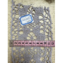 Cotton Lace with Weaving, Customized Width and Color.